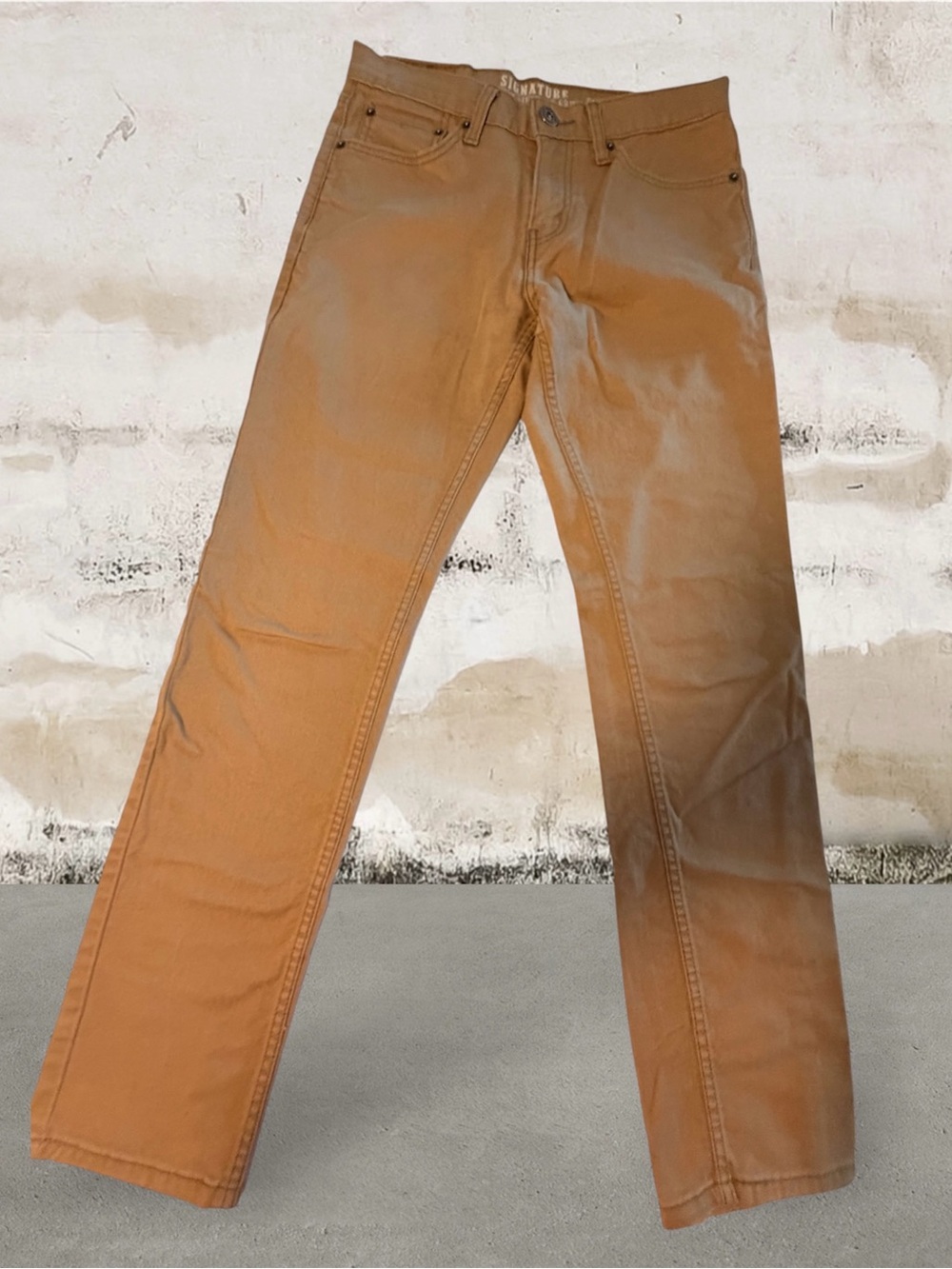 Signature by Levi Strauss & Co. Men’s Skinny Jeans, 5-Pocket Style, Tan, 30 x 30
